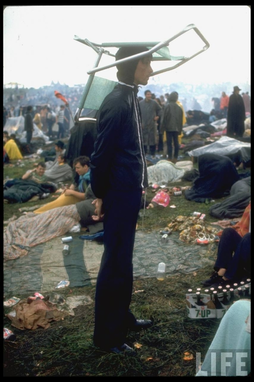 "Woodstock" in 1969 in pictures of LIFE magazine