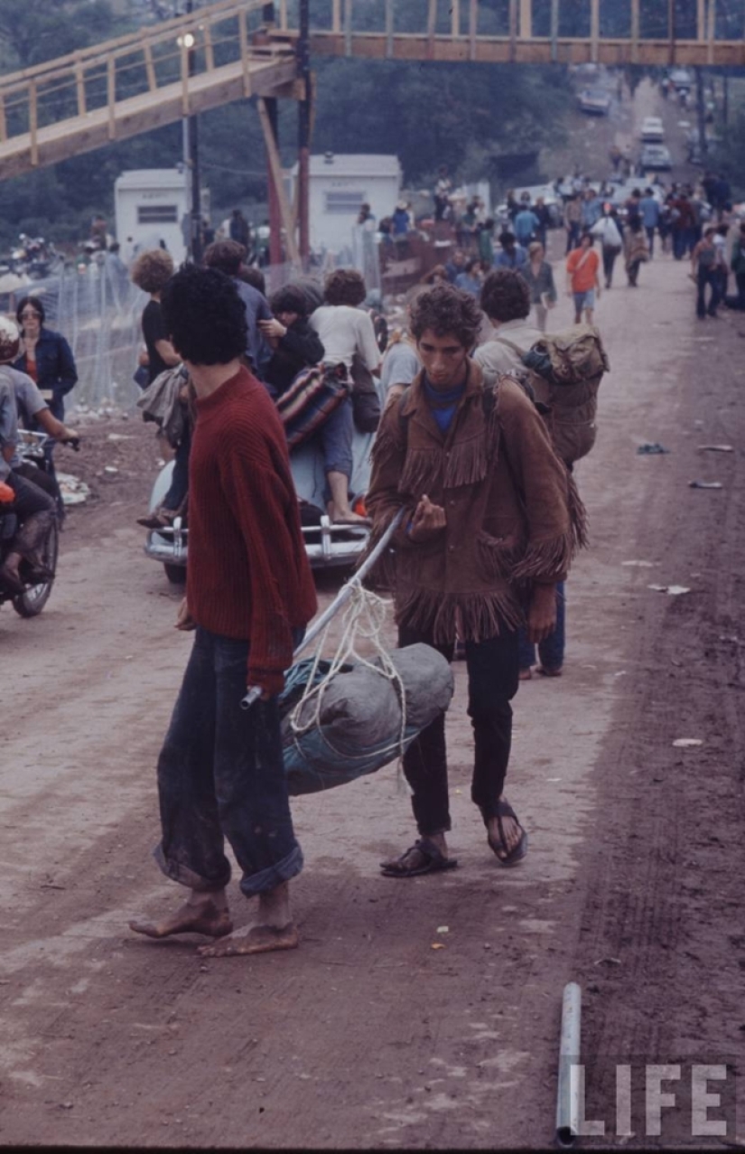 "Woodstock" in 1969 in pictures of LIFE magazine