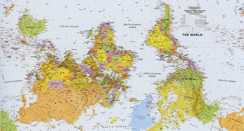 World maps - what they look like in different countries