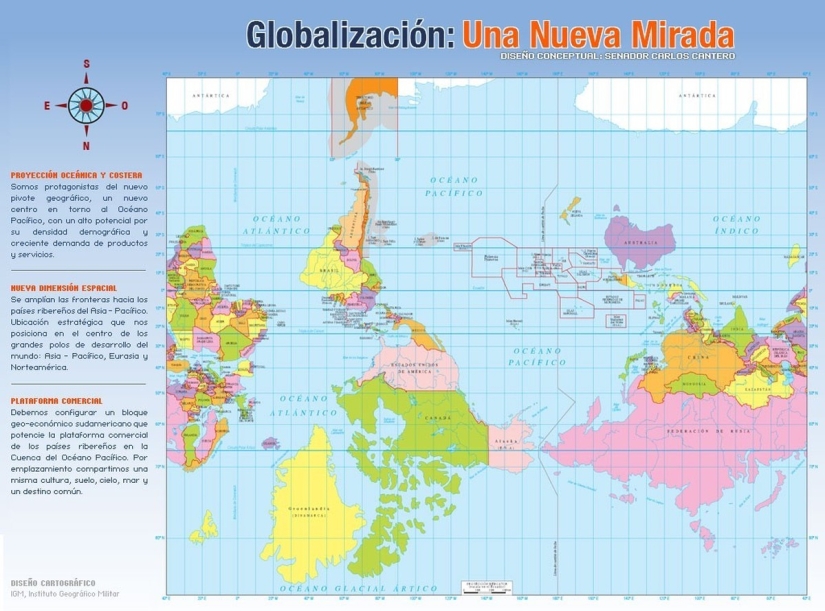 World maps - what they look like in different countries