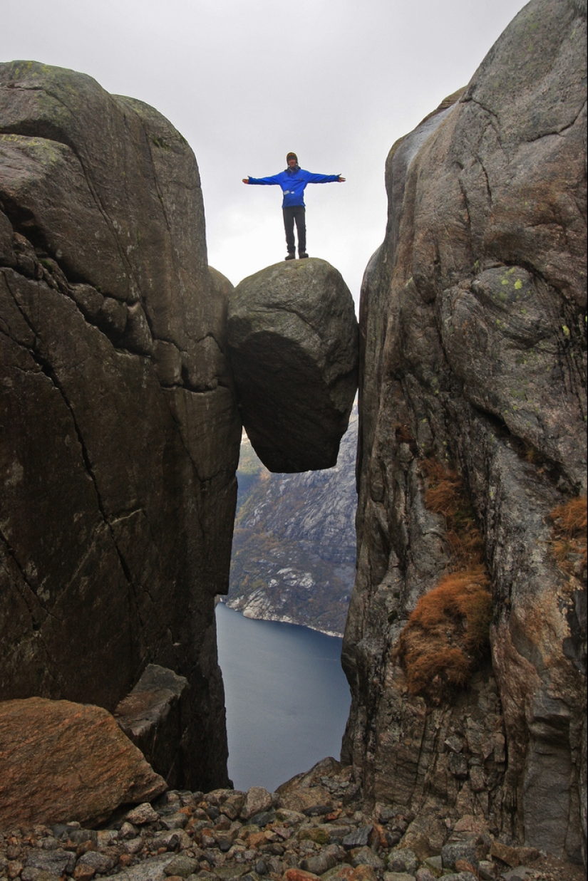 Would you dare to stand on Kjeragbolten?