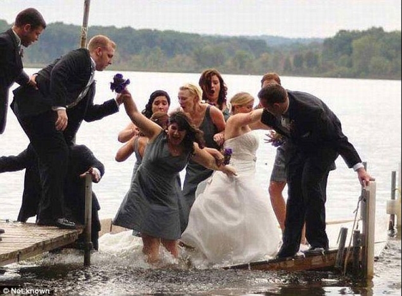 You can't think of it on purpose: the worst wedding photos that will definitely not be shown to guests