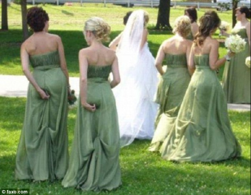 You can't think of it on purpose: the worst wedding photos that will definitely not be shown to guests