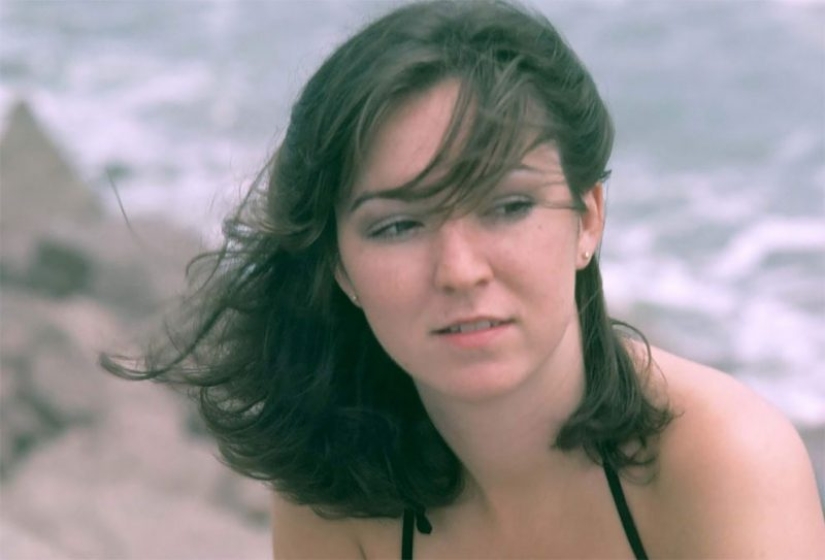 Young American women on the beaches of Texas in the 80s