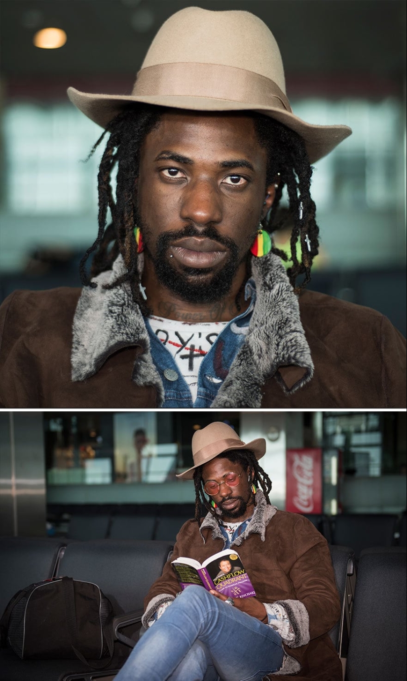 "100 caras en 100 países": emocional retratos de pasajeros del aeropuerto de Estambul