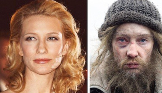 12 ejemplos de cómo los artistas del maquillaje de la transformación de los actores