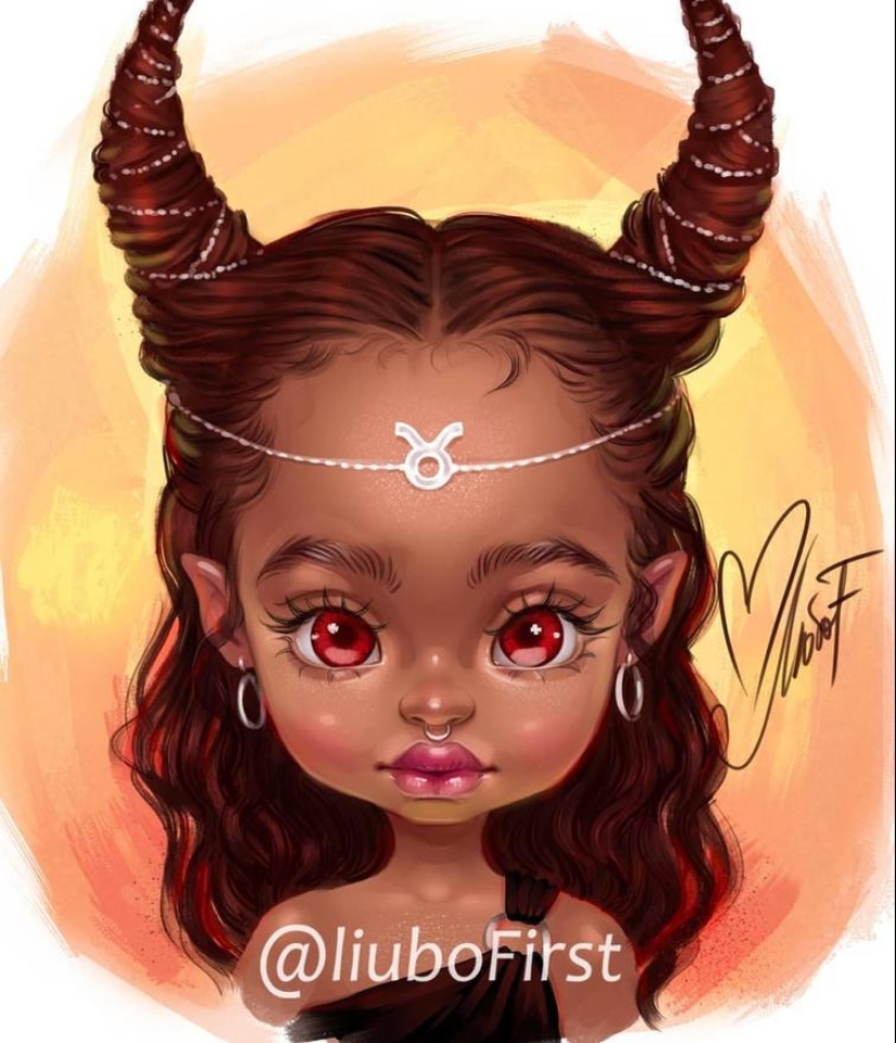 12 Signos del zodiaco en forma de bellezas encantadoras de un artista ruso 12 Signos del zodiaco en forma de bellezas encantadoras de un artista ruso