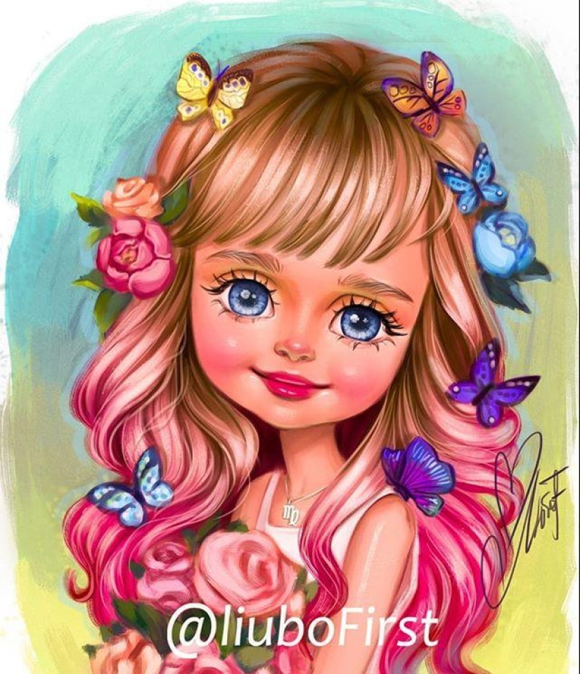 12 Signos del zodiaco en forma de bellezas encantadoras de un artista ruso 12 Signos del zodiaco en forma de bellezas encantadoras de un artista ruso