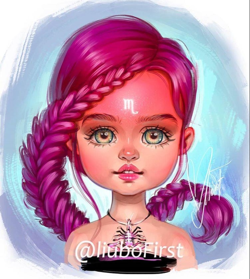 12 Signos del zodiaco en forma de bellezas encantadoras de un artista ruso 12 Signos del zodiaco en forma de bellezas encantadoras de un artista ruso