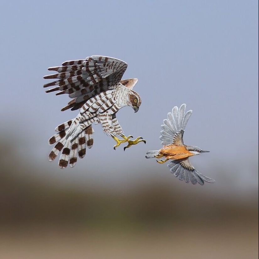 14 Realistic Tiny Paper Sculptures Of Animals That This Duo Has Created