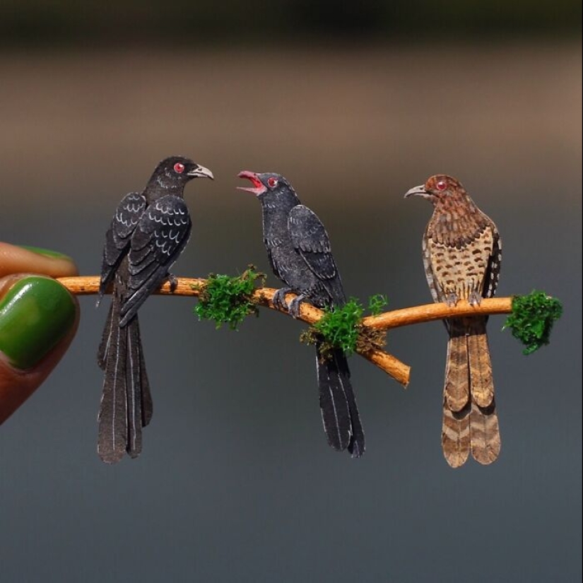 14 Realistic Tiny Paper Sculptures Of Animals That This Duo Has Created