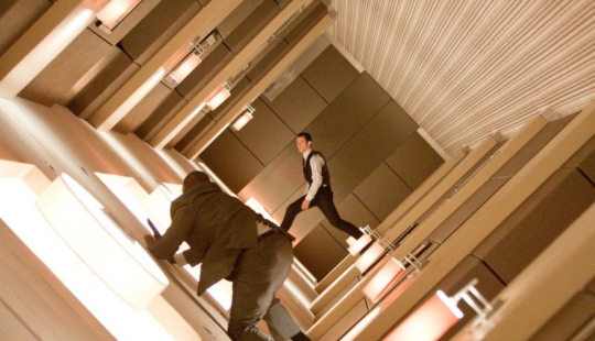 14 scenes from the films, which was not used computer graphics. But it seems like it is there!