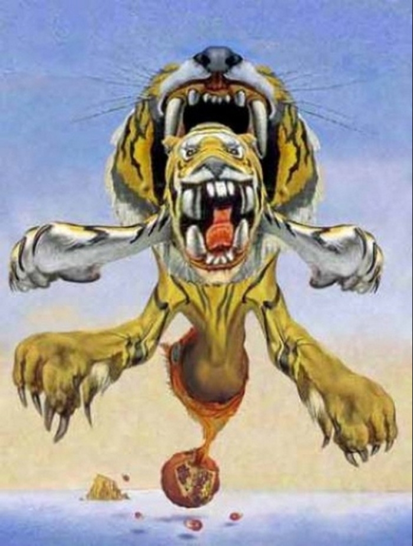 15 painting masterpieces from a different perspective