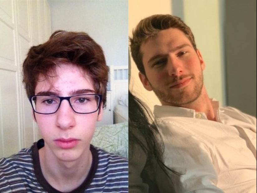 16 amazing transformations of people: in adolescence and now