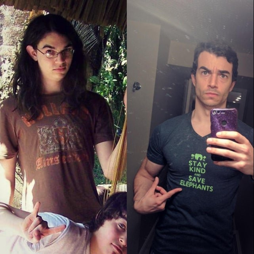 16 amazing transformations of people: in adolescence and now