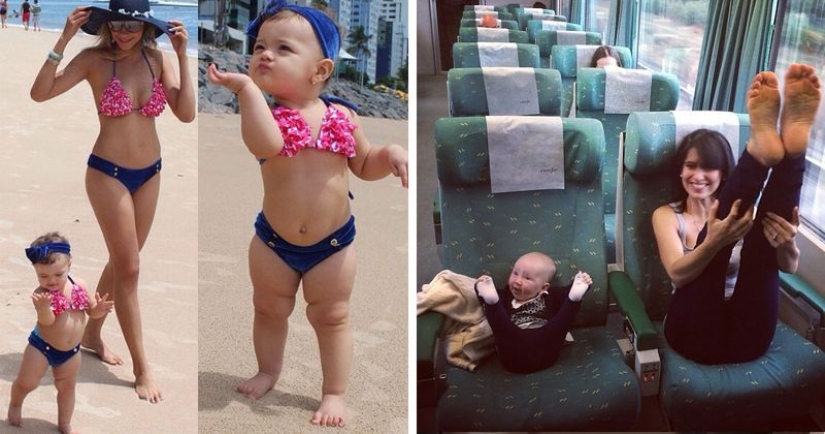 16 beautiful moms together with their tiny, but no less charming copies! 16 beautiful moms together with their tiny, but no less charming copies!