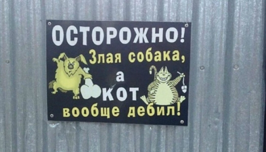 16 señales de los propietarios con un gran sentido del humor