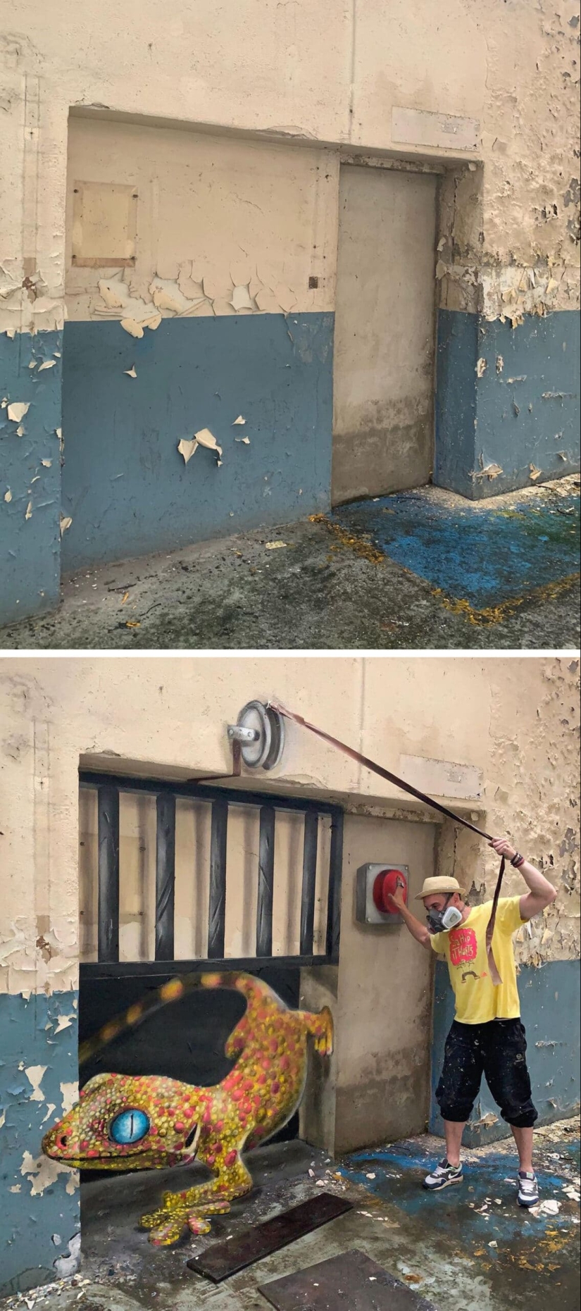 17 graffiti tridimensional realista del artista francés Pierrot 17 graffiti tridimensional realista del artista francés Pierrot