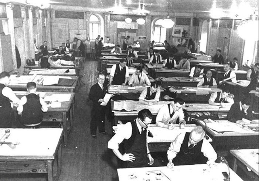 19 cool vintage photo of how worked before the advent of AutoCAD 19 cool vintage photo of how worked before the advent of AutoCAD