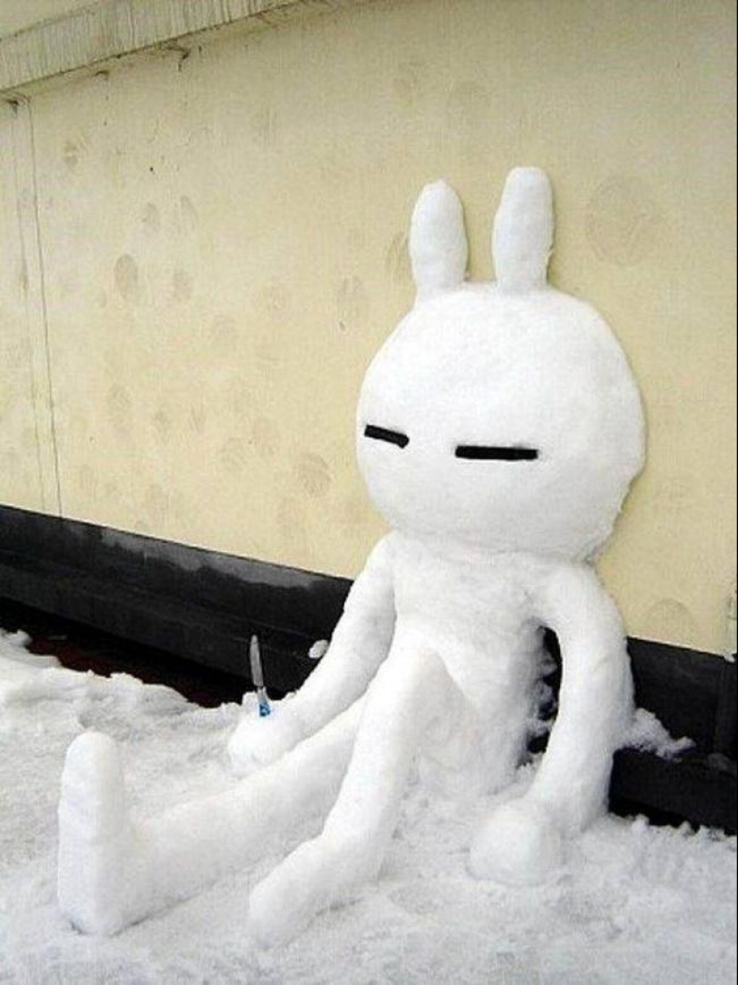 20 examples of what else, besides a snowman, can be made of snow