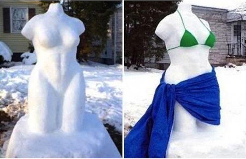 20 examples of what else, besides a snowman, can be made of snow
