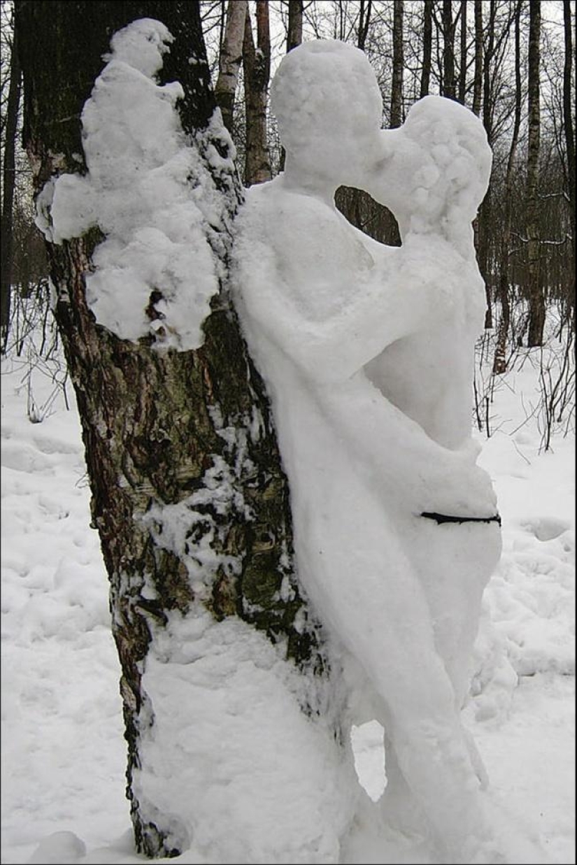 20 examples of what else, besides a snowman, can be made of snow