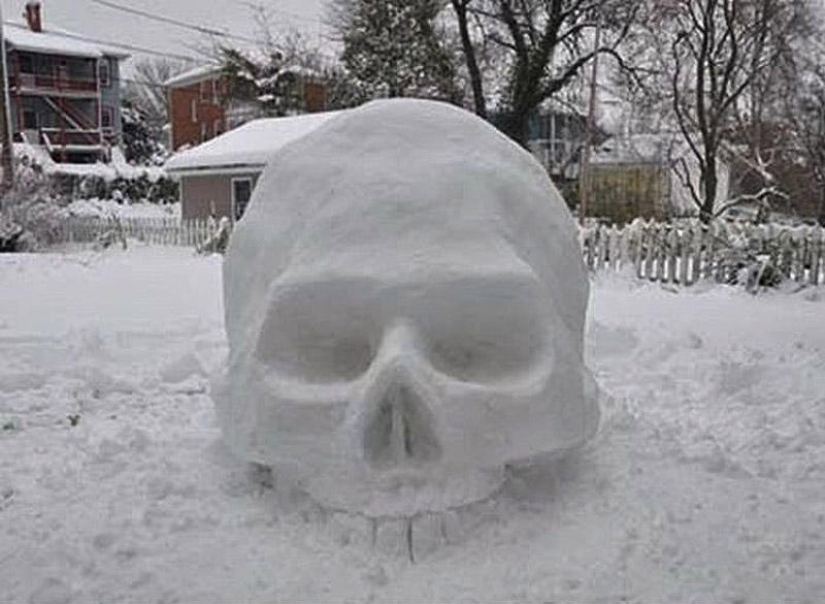 20 examples of what else, besides a snowman, can be made of snow
