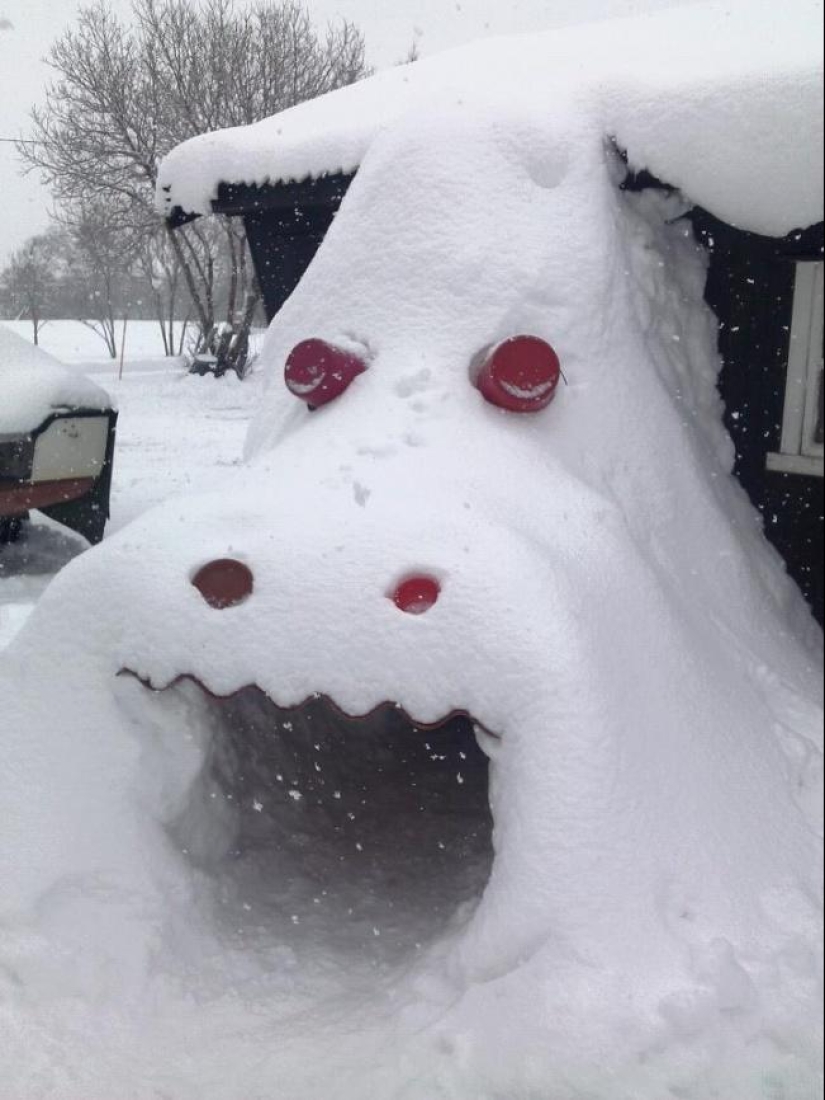 20 examples of what else, besides a snowman, can be made of snow