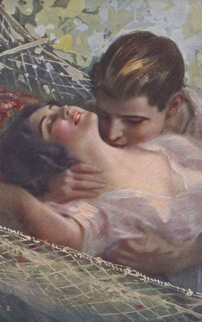 20 German erotic postcards from the early 20th century