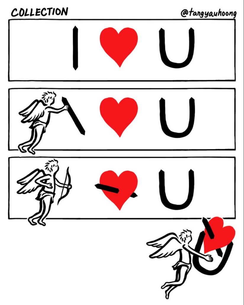 20 illustrations about love, in which everything is clear without words 20 illustrations about love, in which everything is clear without words