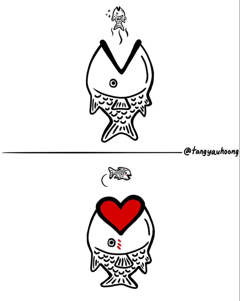 20 illustrations about love, in which everything is clear without words 20 illustrations about love, in which everything is clear without words