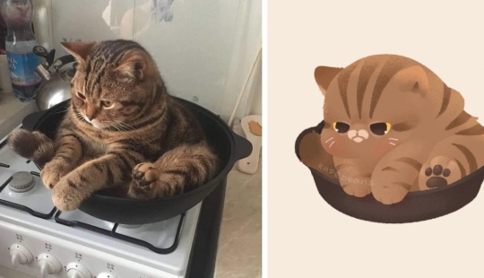 20 ilustraciones increíblemente lindas de animales lindos de Internet