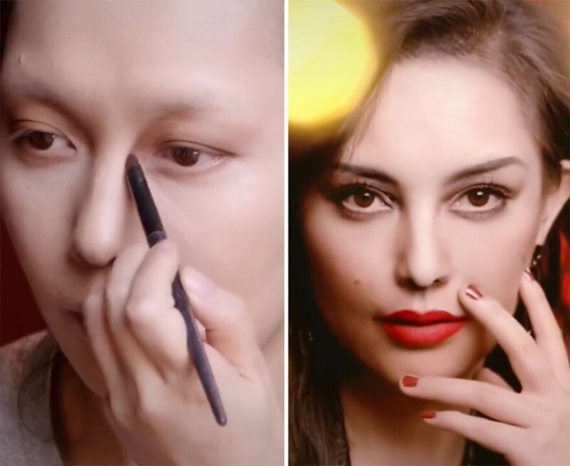20 transformaciones increíbles: una mujer china se convierte en estrellas con la ayuda de maquillaje 20 transformaciones increíbles: una mujer china se convierte en estrellas con la ayuda de maquillaje