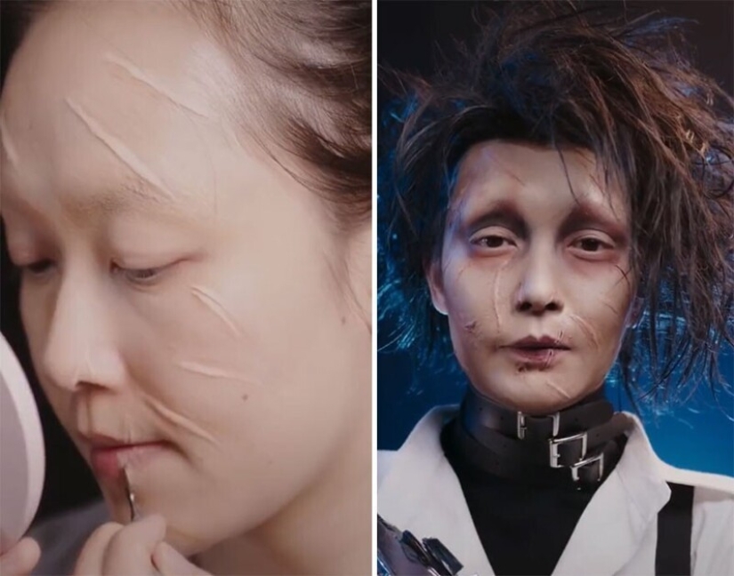 20 transformaciones increíbles: una mujer china se convierte en estrellas con la ayuda de maquillaje 20 transformaciones increíbles: una mujer china se convierte en estrellas con la ayuda de maquillaje