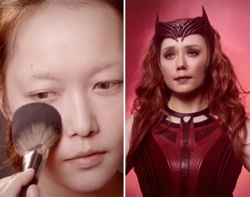 20 transformaciones increíbles: una mujer china se convierte en estrellas con la ayuda de maquillaje 20 transformaciones increíbles: una mujer china se convierte en estrellas con la ayuda de maquillaje