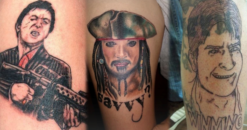 20 un tatuaje, los creadores de los cuales tienen una necesidad urgente de cambiar la profesión