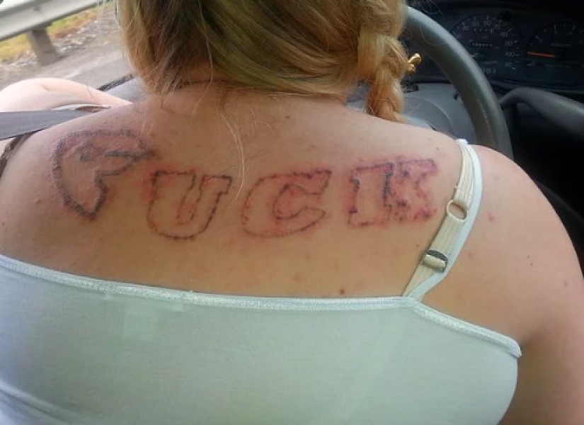 20 un tatuaje, los creadores de los cuales tienen una necesidad urgente de cambiar la profesión