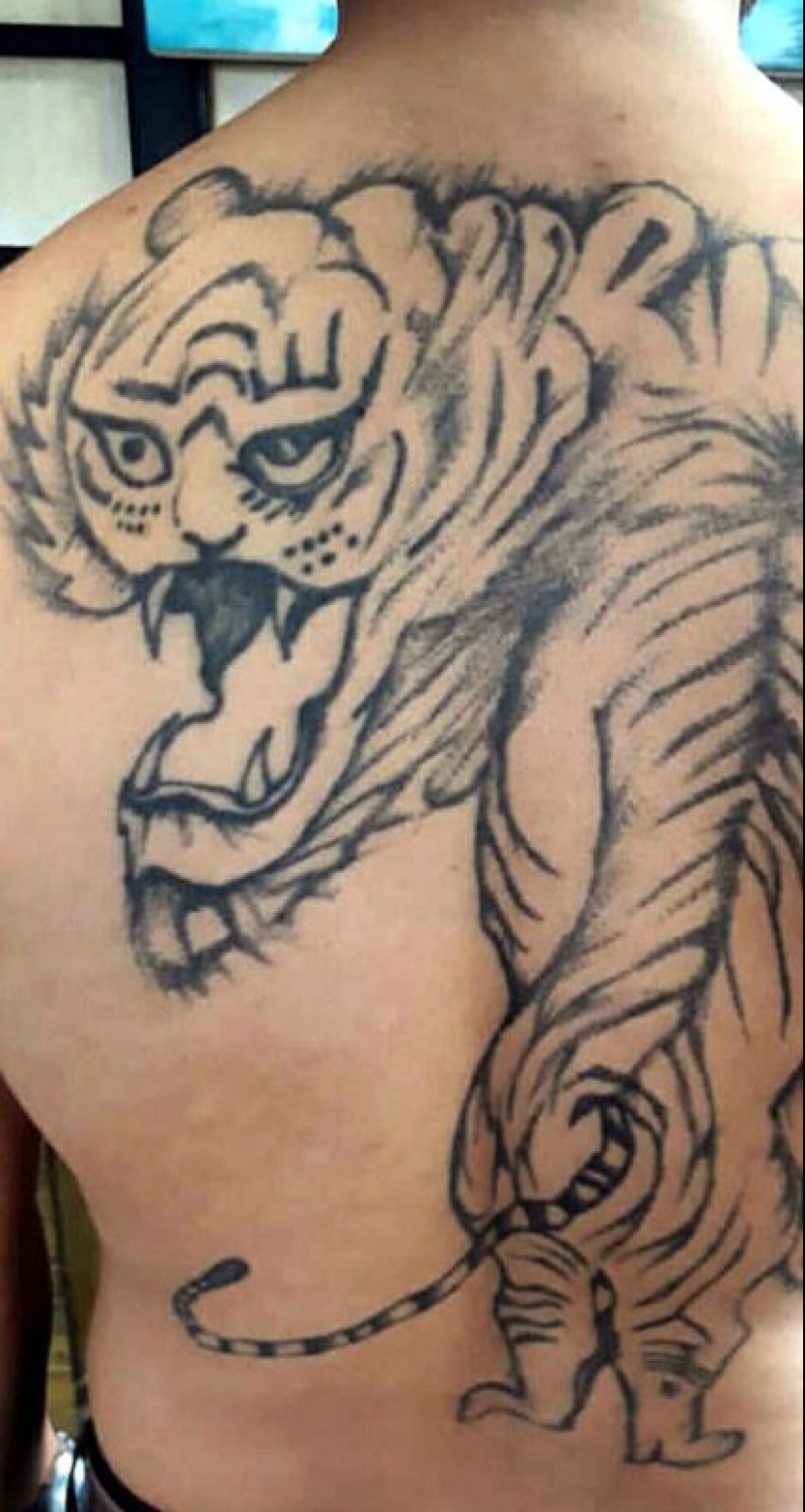 20 un tatuaje, los creadores de los cuales tienen una necesidad urgente de cambiar la profesión