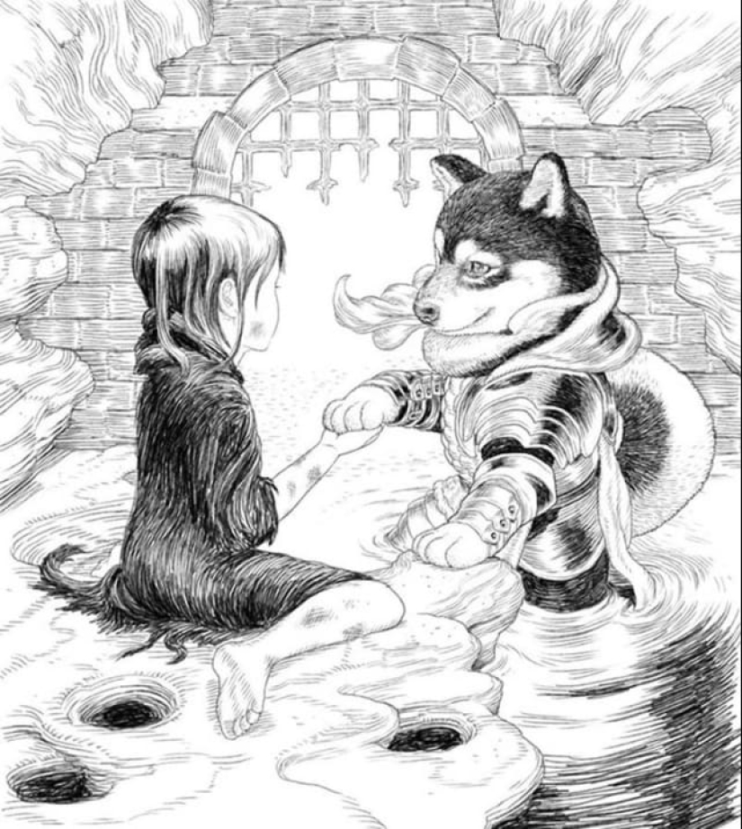 22 aproximada caballero lindo ilustraciones del artista Japonés PonkichiM