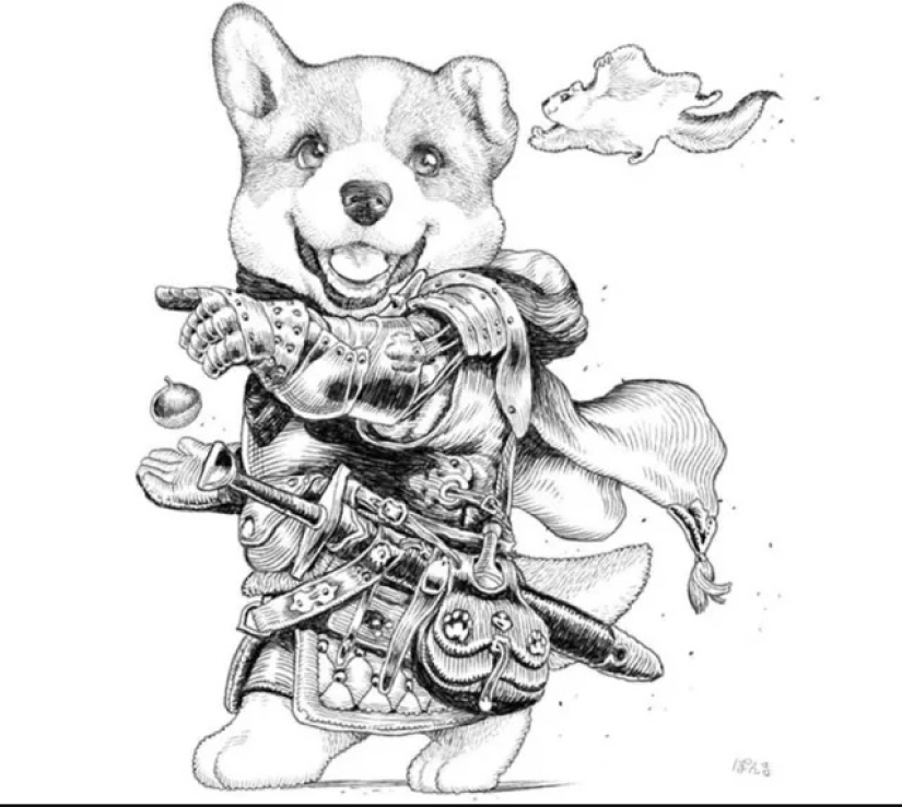 22 aproximada caballero lindo ilustraciones del artista Japonés PonkichiM