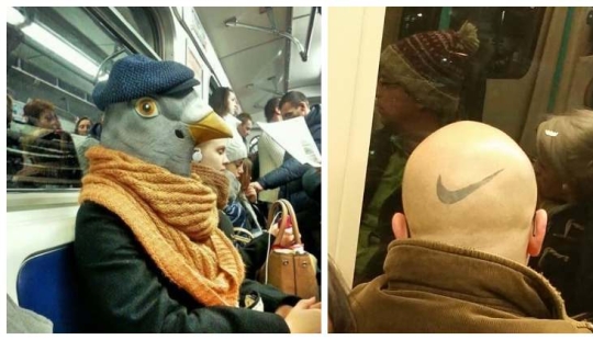 22 de los personajes más coloridos que lograron reunirse en el metro