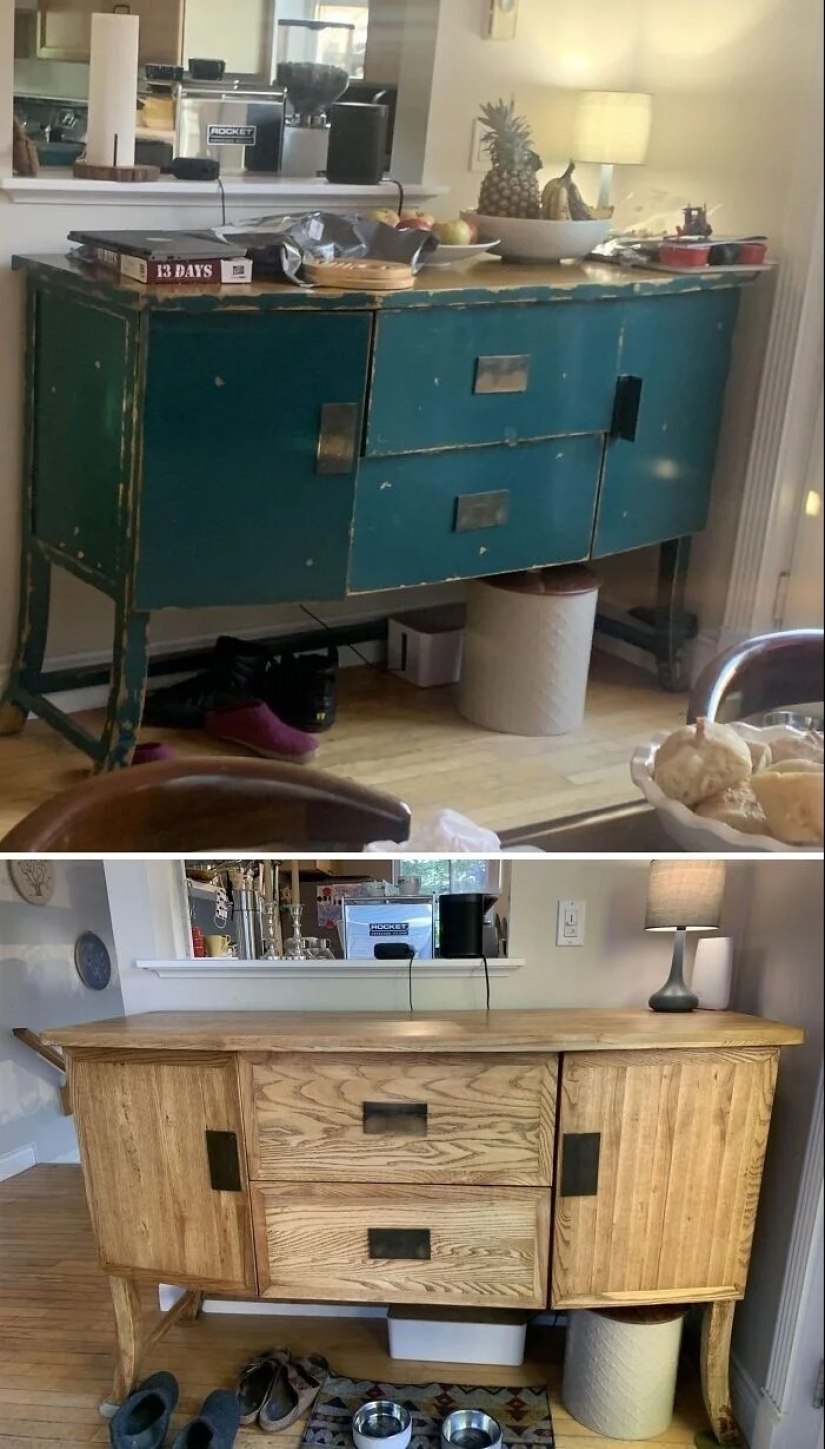 22 ejemplos de restauración de muebles de madera: fotos antes y después de quitar la pintura 22 ejemplos de restauración de muebles de madera: fotos antes y después de quitar la pintura