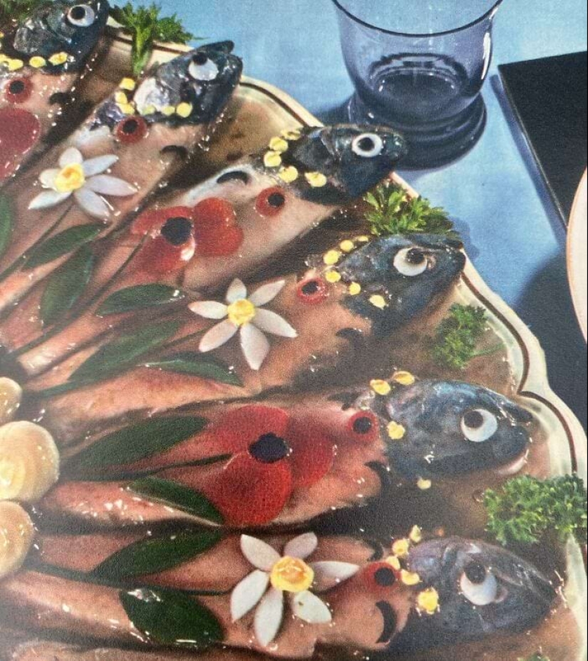 22 stubborn dishes from the past - strange photos from cookbooks of the last century 22 stubborn dishes from the past - strange photos from cookbooks of the last century