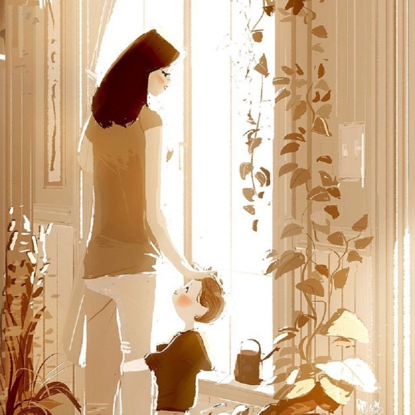 22 touching illustrations about the connection between mother and child 22 touching illustrations about the connection between mother and child