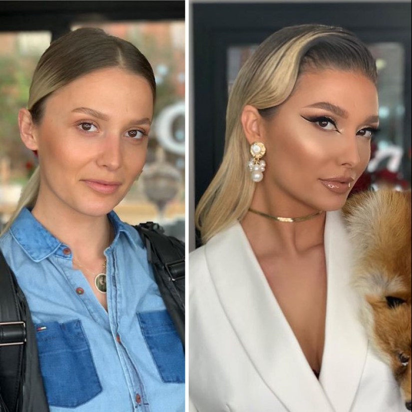 23 fotos de increíbles transformaciones de novias después del maquillaje de la boda