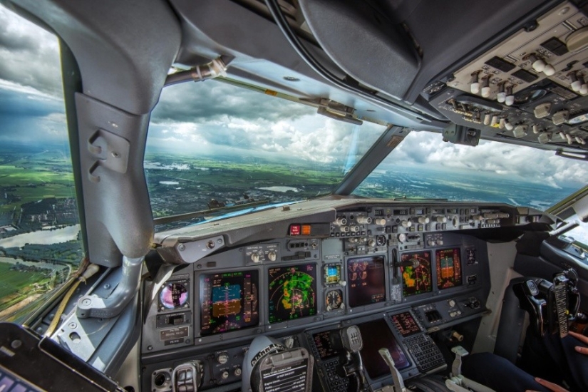 25 fotografías tomadas por los pilotos de la cabina