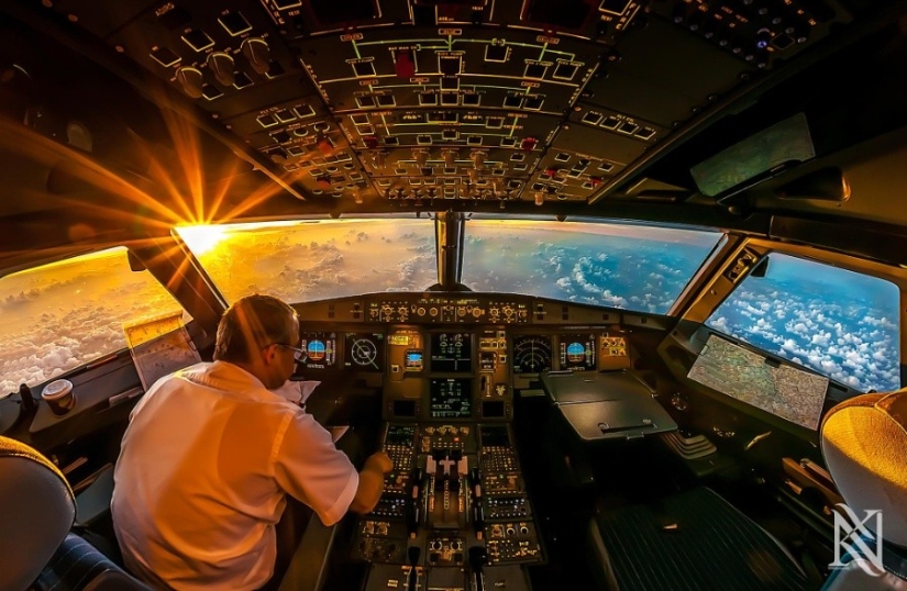 25 fotografías tomadas por los pilotos de la cabina