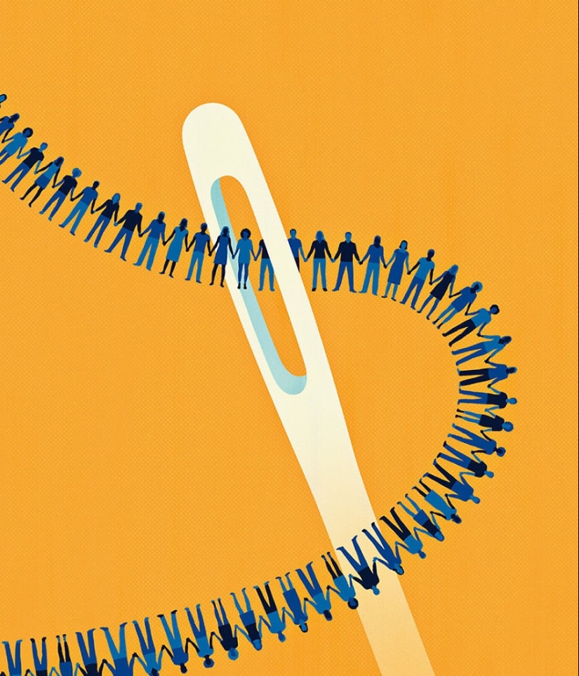 25 ilustraciones temáticas sobre nuestro mundo loco