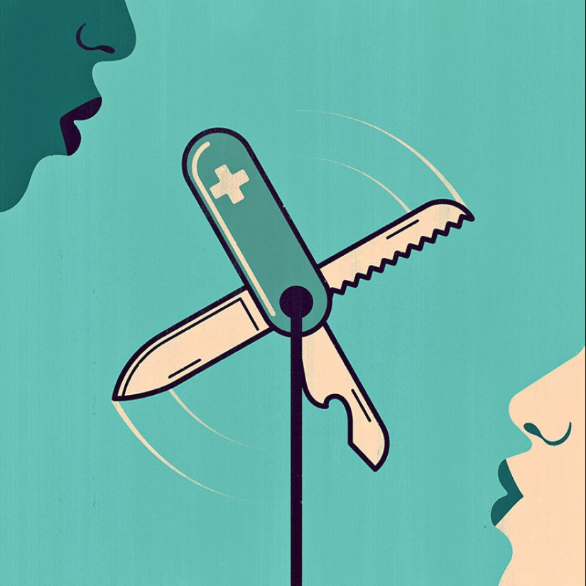 25 topical illustrations about our crazy world