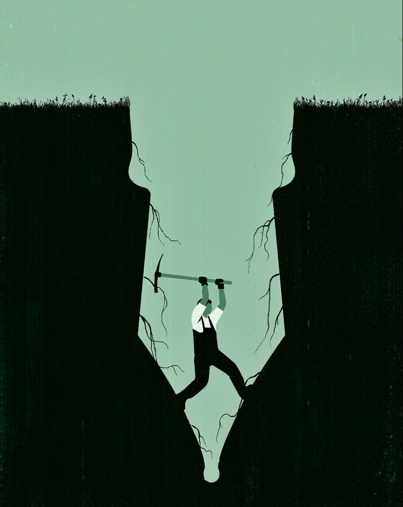 25 topical illustrations about our crazy world